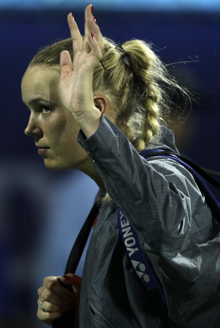 Vinke. Wozniacki har haft svært ved at vinde kampe i 2012. 