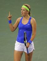 Finaleklar. I 2011 tabte Azarenka skadet i kvartfinalen til Caroline Wozniacki, som i semifinalen så slog dette års finalist Maria Sharapova. 