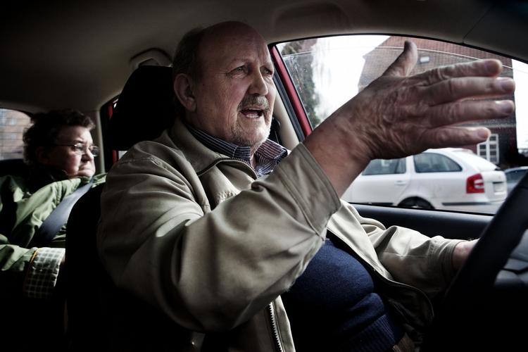 USIKKER. Ældre danskere kører i ældre biler end resten af befolkningen, og disse har ofte mindre sikkerhedsudstyr og er derfor mere usikre. (Arkivfoto) 
