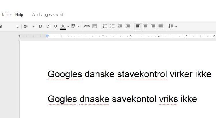 Snavekonsol? Vil du stave korrekt i Google Docs, skal du ikke forlade dig på de røde understregninger. 
