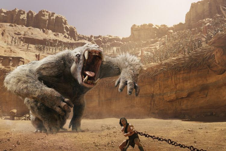 Monster.  En scene fra filmen 'John Carter'. 