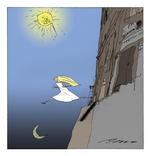 Uddannelse. De nuværende regler tilgodeser ikke nødvendigvis, at man færdiggør sin uddannelse hurtigst muligt. Tegning: Per Marquard Otzen 