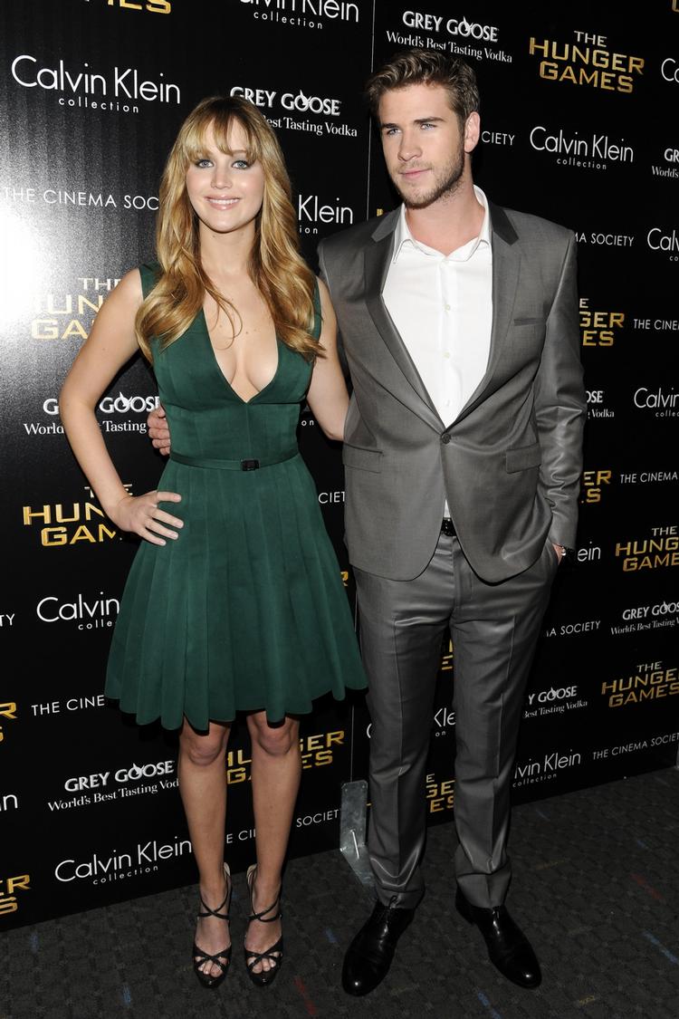Jennifer Lawrence og Liam Hemsworth. 