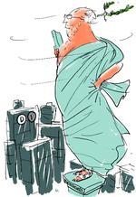 Elite? Der er plads til alle på de moderne universiteter. Tegning: Mette Dreyer 