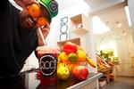 Juicepres.  I den nyåbnede 'ROD' i Jægersborggade kan man sammensætte sin egen juice. 