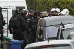 specialstyrke. Det franske politis særlige indsatsstyrke her kort før den mistænkte terrorists lejlighed blev stormet. 