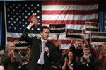 Storsejr. Rick Santorum vinder med stor afstand til sine konkurrenter i nattens primærvalg i delstaten Louisiana. Foto: Jae C. Hong/AP 