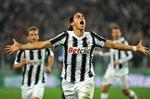 Mål. Juventus' Jose Martin Caceres jubler efter sin scoring. 