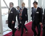 ankommet. Den danske statsminister, Helle Thorning-Schmidt, ankom til Incheon Lufthavnen i Sydkorea tidligere i dag. 