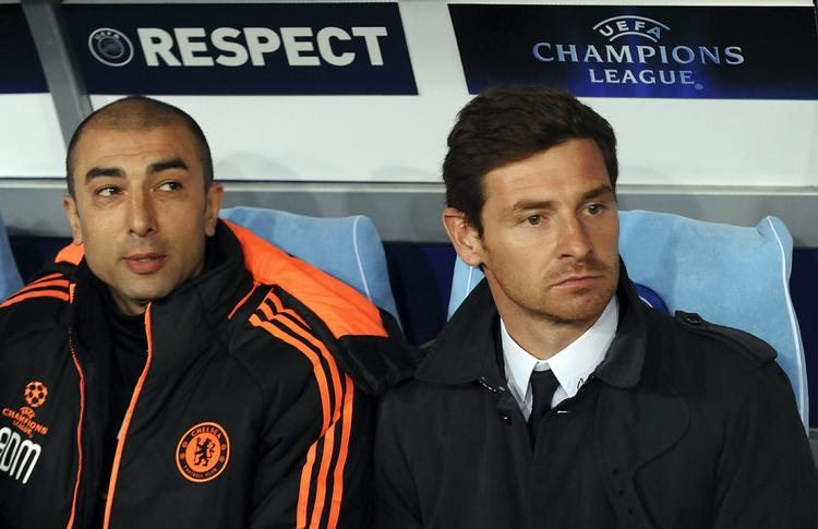 Skilsmisse. Roberto Di Matteo (t.v.) overtog managerrollen i Chelsea fra Villas-Boas (t.h.) 