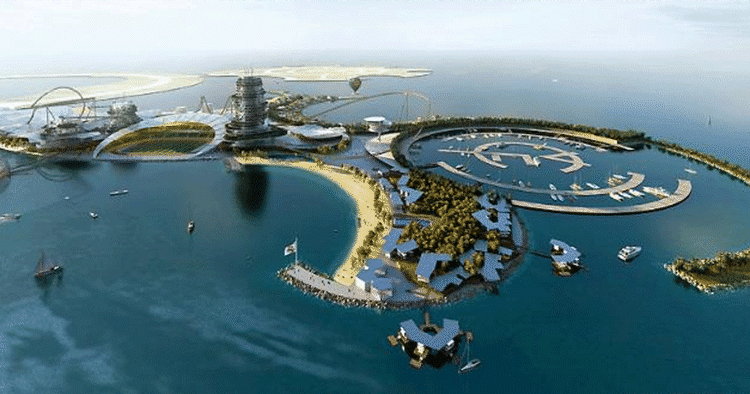 Gigant-projekt. Real Madrid har planer om at bygge et luksus-resort på en kunstig ø i De Forenede Arabiske Emirater. 