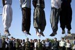 Amnesty International says the number of executions increased in 2011, with increases in Saudi Arabia, Iraq, Yemen and Iran, where this picture of a public execution was taken in 2007. Archive. 