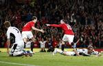 sejrsmål. Dårligt forsvarsspil gav Wayne Rooney en gratis chance, som Manchester Uniteds topscorer udnyttede til sæsonens 21. ligamål. 