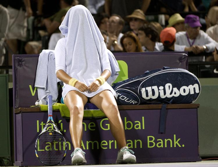 slut. Efter 26 sejre i træk måtte Victoria Azarenka bøje sig i semifinalen i Miami. 