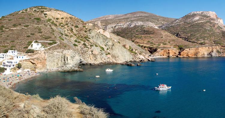 USPOLERET. Den græske ø Folegrandos er langt mindre besøgt end naboøen Santorini. 