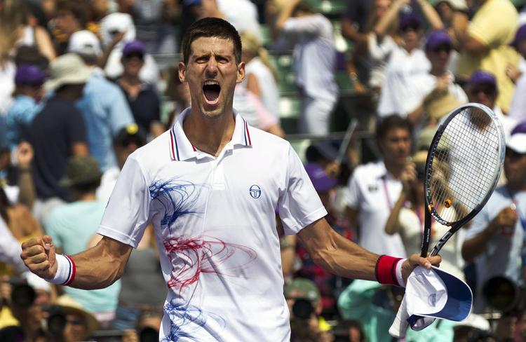 Jubel. Så er årets anden turneringssejr i hus for Novak Djokovic. 