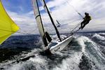 FART. 49'er er den hurtigste af de olympiske klasser, og på Mallorca var danskerne hurtigere end de øvrige på førstedagen. 