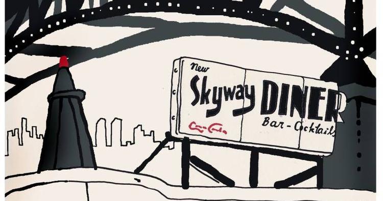 Seværdigt. Tag med bus rundt til kulisserne fra 'The Sopranos'. Tegning: Philip Ytournel 