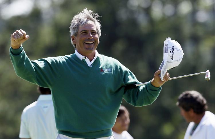 Glad. »Det var en meget, meget magisk dag«, siger Fred Couples om sin førsteplads efter to gode runder. 