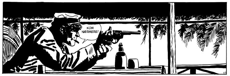 Drømmeeventyr. Utroligt, så mange nuancer Pratt kunne udtrykke blot med kulsort og kridhvid. 