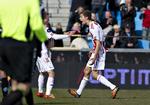 1-1. Et mål i første halvleg og to sent i kampen gjorde Niklas Helenius til AaB's helt mod Silkeborg. 
