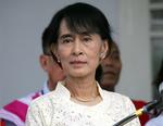 Opposition. Aung San Suu Kyi, demokratiforkæmper og Nobelpristager, sidder på et af NLD's 43 mandater. 
