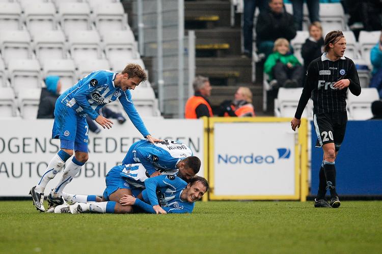 1-0. Med sit tredje sæsonmål bragte Andreas Johansson foran, men det gav kun et enkelt point til OB. 