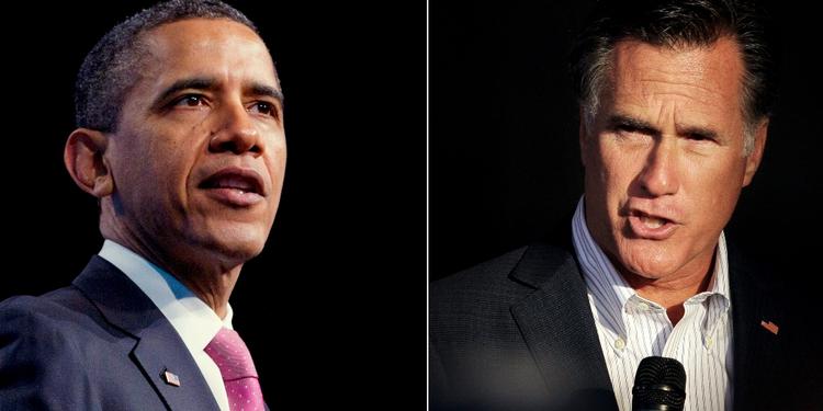 Valgkamp. Så er det tid til den direkte duel - Barack Obama mod Mitt Romney. Collage: Magnus Holm. 