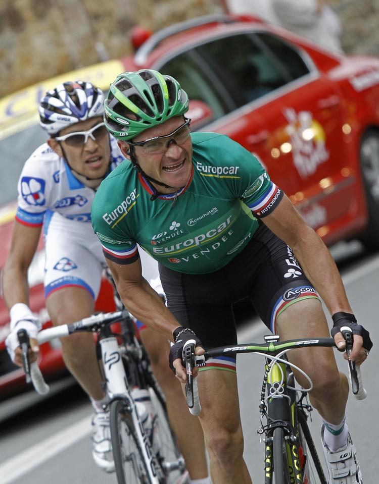 Satsning. Thomas Voecklers trang til at gå i offensiven kastede i 2011 en gul trøje af sig i Tour de France. 