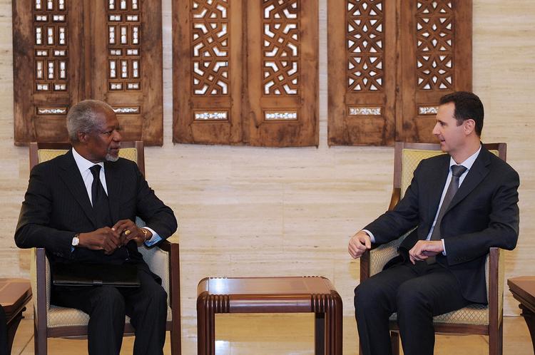 hån. Bashar al-Assads diktatur har ladet hånt om aftalen med FN. og står bag mord på samlebånd. Sig det nu, Annan! 