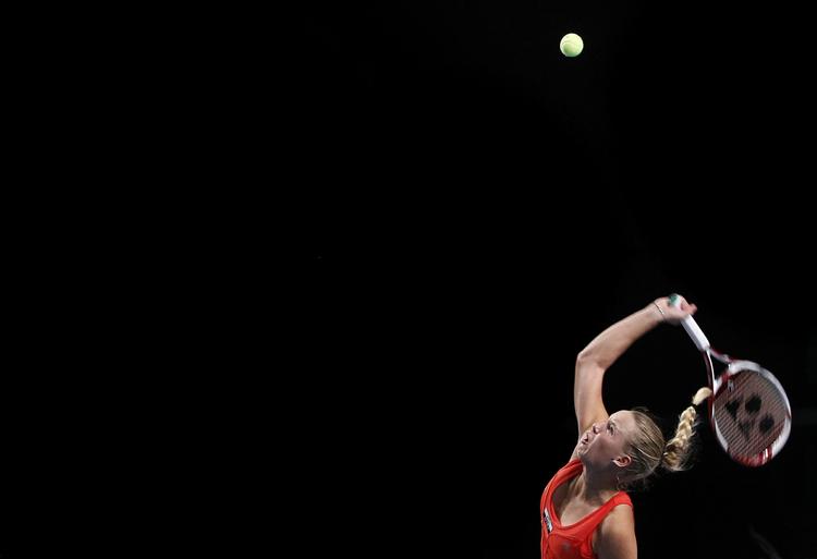 Favorit. Wozniacki spilelr finale søndag eftermiddag mod verdens nummer 15. 