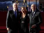 Repremiere. Skuespillerinden Kate Winslet har sammen med instruktør James Cameron (tv) og skuespiller Billy Zane deltaget i promoveringen af 3D-versionen af 'Titanic'. 