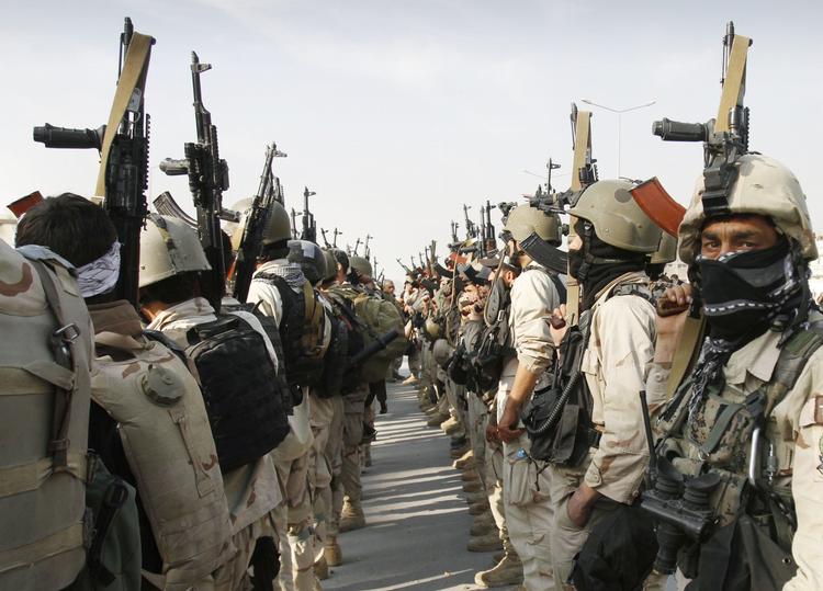 kamp. Afghanske specialstyrker efter slaget med Taleban ved parlamentet i Kabul. 