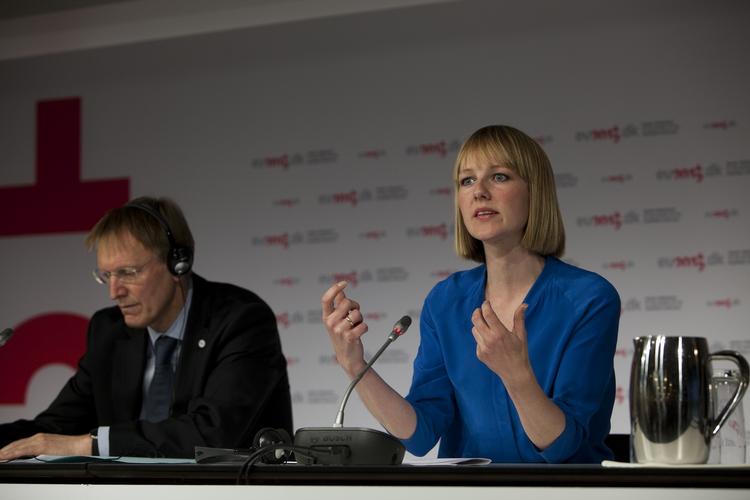 LEDER. Ida Auken (SF) har i dag ledet et uformelt møde i Horsens mellem EU's miljøministre. 