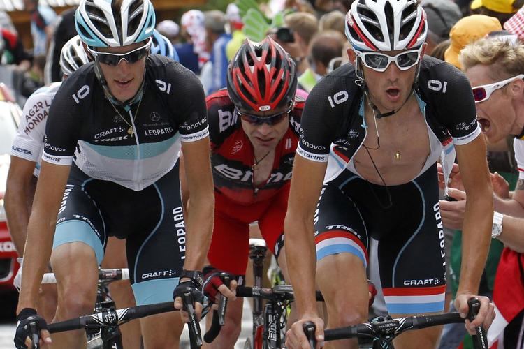 Schlecks. Lillebror Andy (t.v.) vandt Liège-Bastogne-Liège i 2009. 