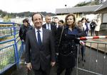 François Hollande og Valerie Thierweiler. 