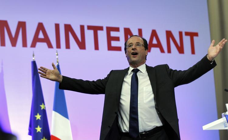Vinder. 54 procent af franskmændene vil pege på Hollande på ny præsident, viser måling. 