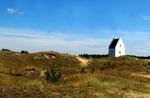 Lukket. Den tilsandede kirke i Skagen blev allerede i 1795 på grund af forfald og sandflugt. 