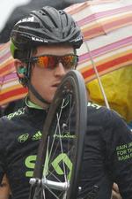 Sejr. Gevinsten i Schweiz var sæsons første på landevejen for Geraint Thomas, der på banen blev verdensmester i holdforfølgelsesløb. 