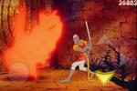 Hult. Animationerne er stadigvæk flotte i Dragon's Lair, men gameplay og styring halter gevaldigt efter. 