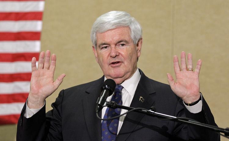 Kapløb. I aftes lovede Newt Gingrich at kæmpe videre, men nu ser han ud til at have skiftet holdning. 
