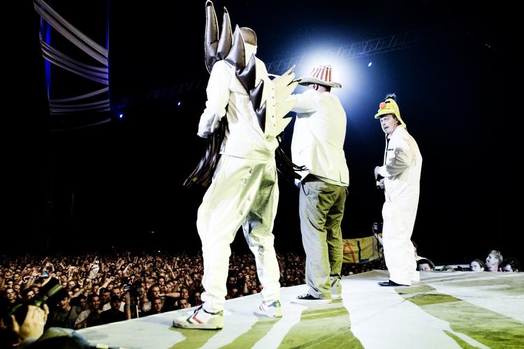 Comeback. Hele Danmarks hiphop-orkester kommer til Smukfest i Skanderborg. Her ses de i aktion under Roskilde Festival i 2009. 