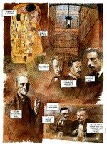 Striber. Stefan Zweig - sammen med bl.a. Freud - i flotte streger. 