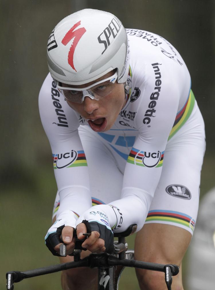 Superrytter. Tony Martin - her på cyklen før sin ulykke - har ikke mistet formen trods en alvorlig ulykke. 