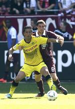 hattrick. Lucas Barrios er ikke mere ude af form, end at han kunne lave tre mål i weekenden for Dortmund mod Kaiserslautern. 