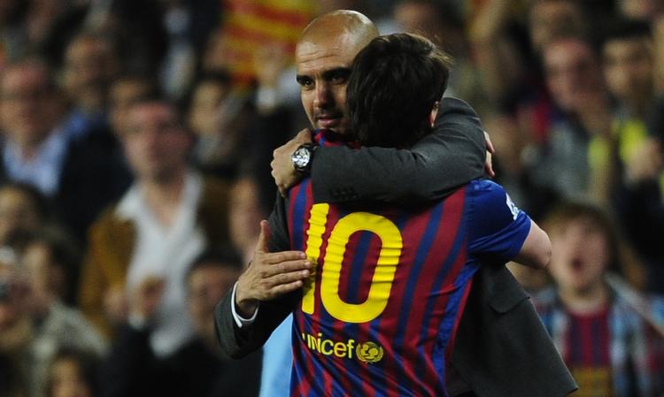 Farvel. Messi har været holdets store stjerne i Guardiolas fire sæsoner som træner i Barcelona. 