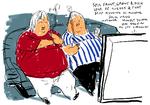 Skævhed. De bedst lønnede lever nu 10 år længere i gennemsnit, forklarer professor i folkesundhedsvidenskab.Tegning: Mette Dreyer 