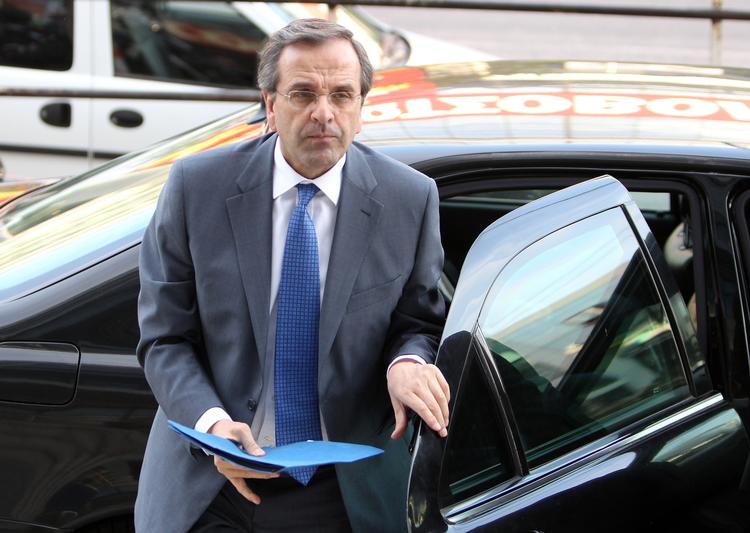 UMULIGT.  Lederen af det konservative parti Nyt Demokrati, Antonis Samaras, har ikke kunnet nå til enighed med et flertal af sine kolleger efter valget i Grækenland. 