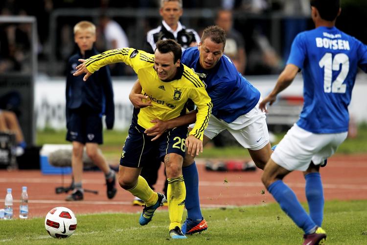 FÆRDIG. Mike Jensen har snart spillet sin sidste kamp i Brøndbys gule trøje. Han leder nu efter en ny klub. 