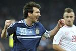 Mål... Messi scorede tre gange for Argentina i seneste landskamp mod Schweiz 29. februar. 